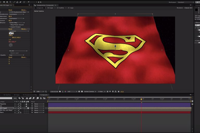 after effects tutorial displacement map