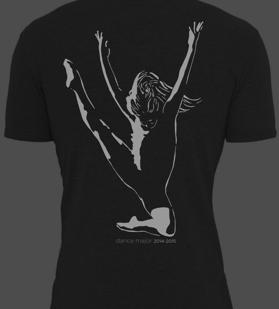 Dance Major Shirt Mockup Back