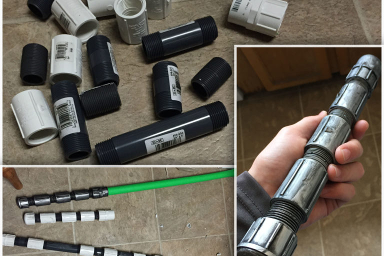 pvc lightsaber handle