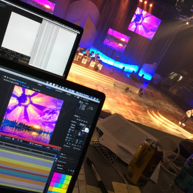 working on BYU Spectacular 2018
