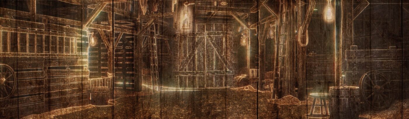 Projection Design for Seven Brides for Seven Brothers at the Playmill in 2020 by Justin Hemsley