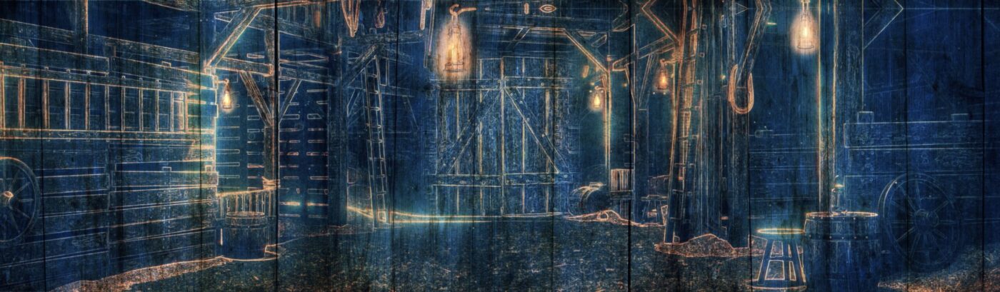 Projection Design for Seven Brides for Seven Brothers at the Playmill in 2020 by Justin Hemsley
