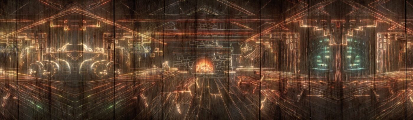 Projection Design for Seven Brides for Seven Brothers at the Playmill in 2020 by Justin Hemsley