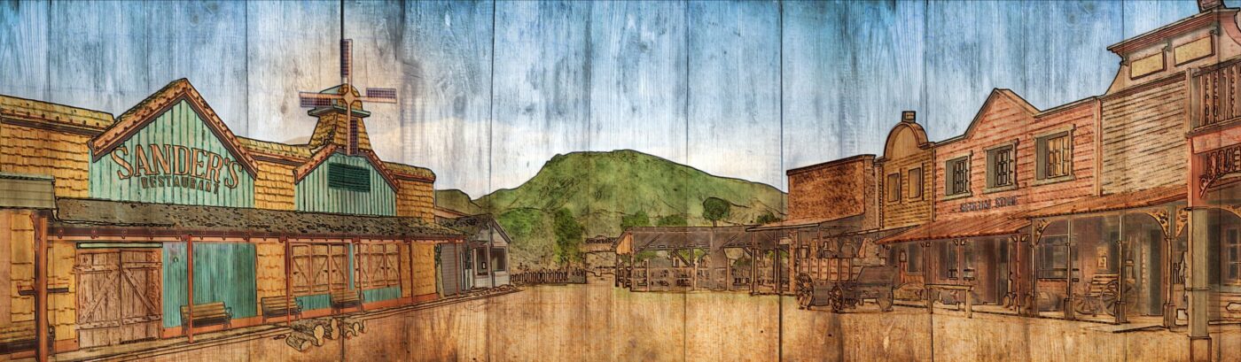 Projection Design for Seven Brides for Seven Brothers at the Playmill in 2020 by Justin Hemsley
